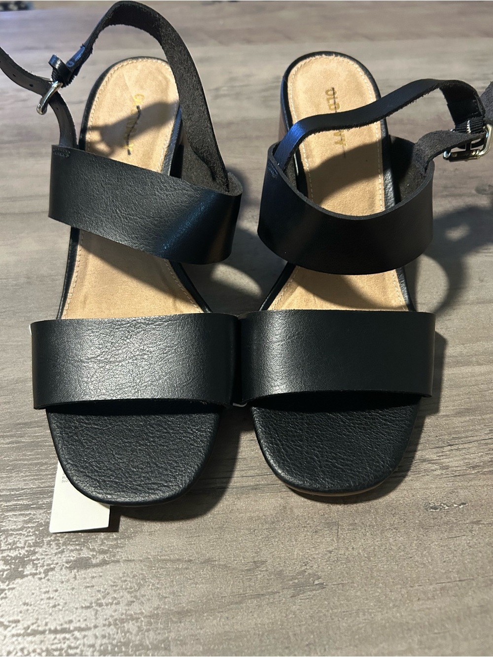 Women’s Black Strappy Block Heel Sandals
